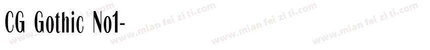 CG Gothic No1字体转换